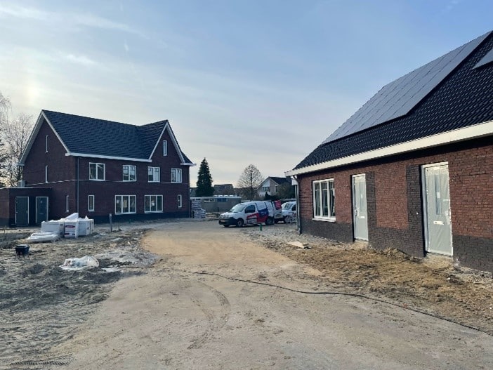 De nieuwbouwwoningen aan de Gaarden in Beltrum